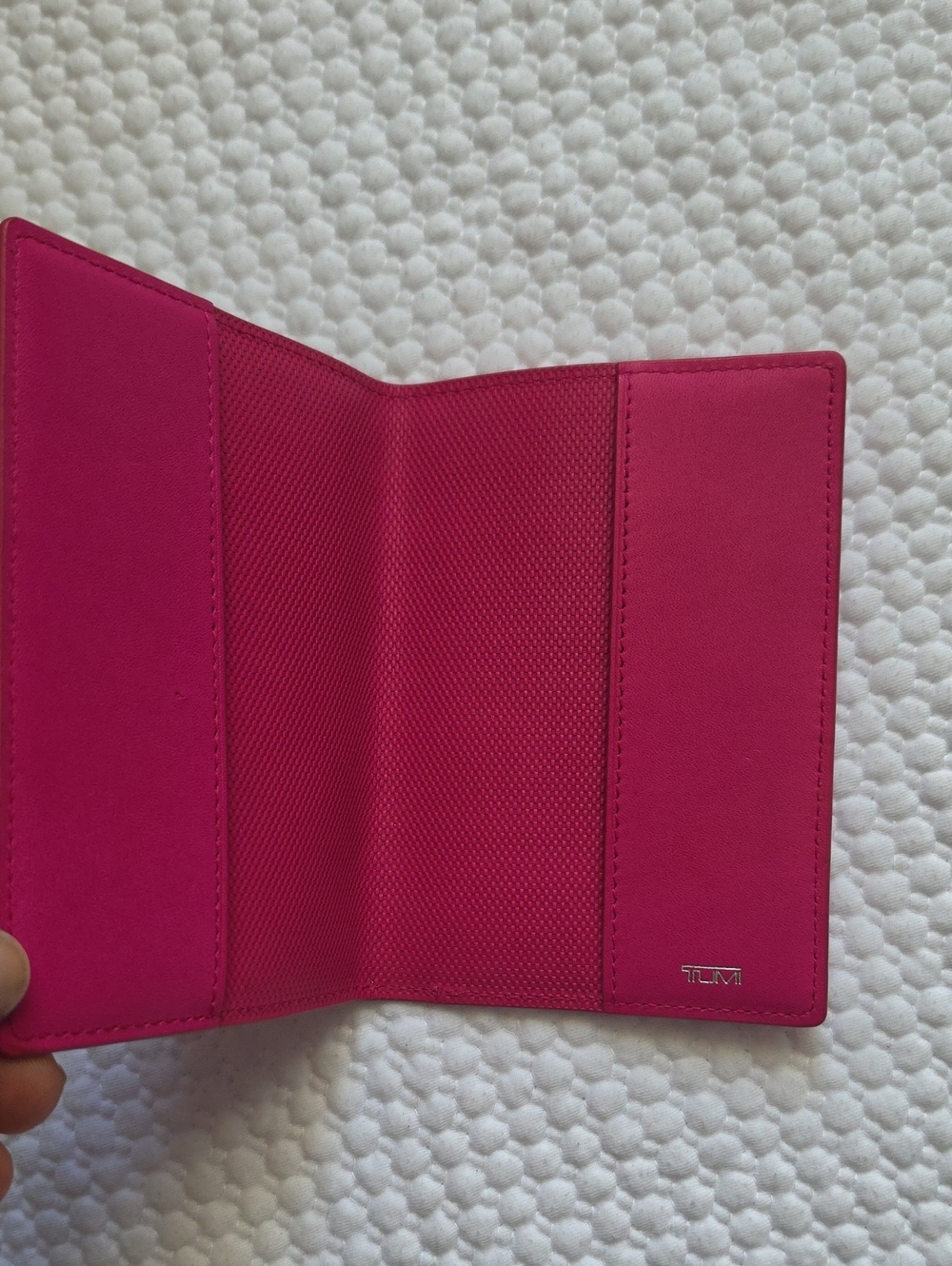 Tumi Fuchsia Travel Passport Holder - Picture 2 of 4